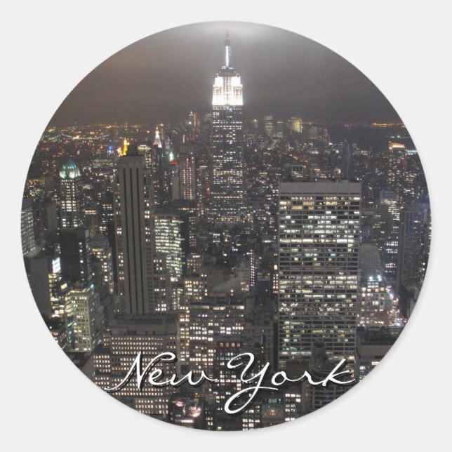 Stickers New York New York Skyline Souvenirs (Devant)