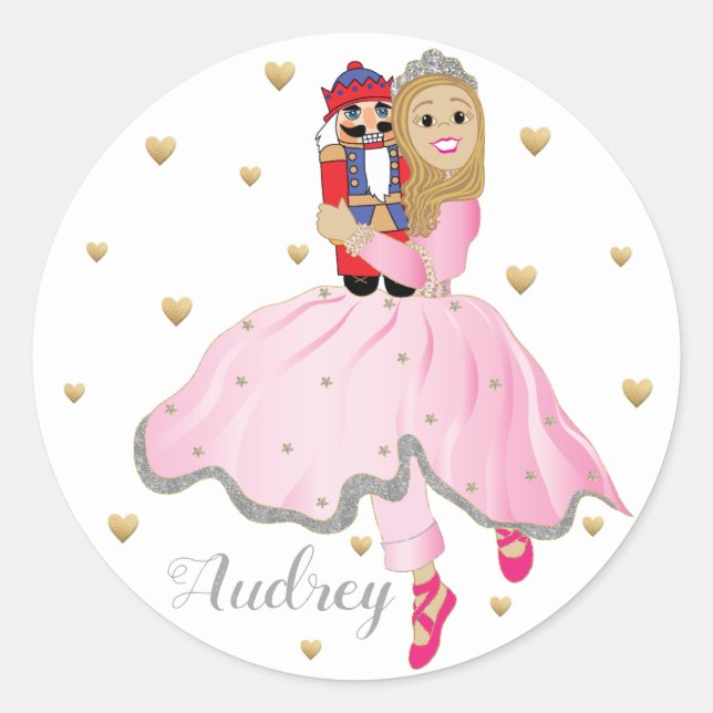 Stickers Noël Casse-Noisette Ballet Personnaliser (Devant)