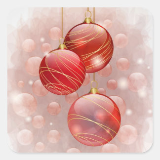 stickers Noël rouge