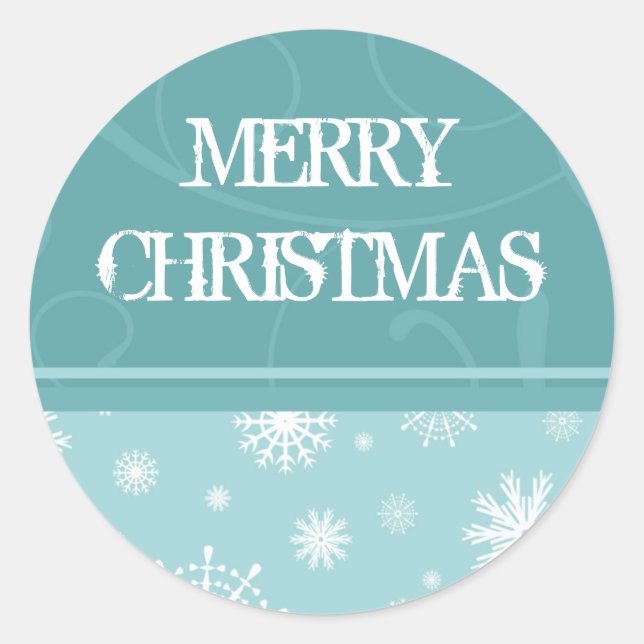 Stickers Noël Snowflake Joyeux Noël (Devant)