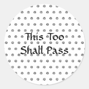 Stickers noir et blanc "This Too Shop Pass"