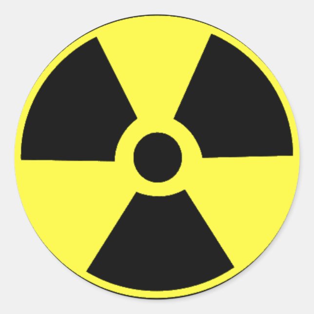 Stickers noir et jaune radioactif (Devant)