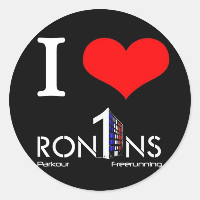 Stickers noir et rond (Devant)