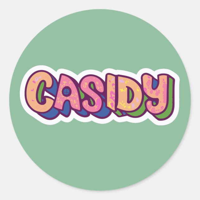 Stickers Nom Cassidy (Devant)