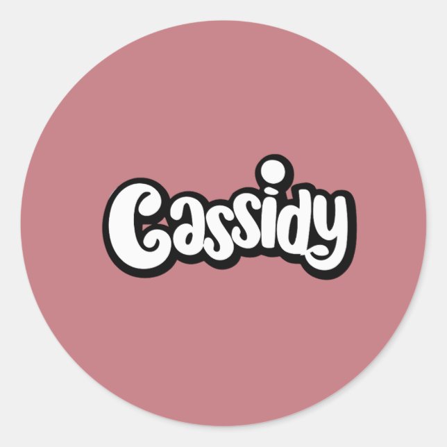 Stickers Nom Cassidy (Devant)