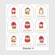 Stickers Nom de vacances hiver