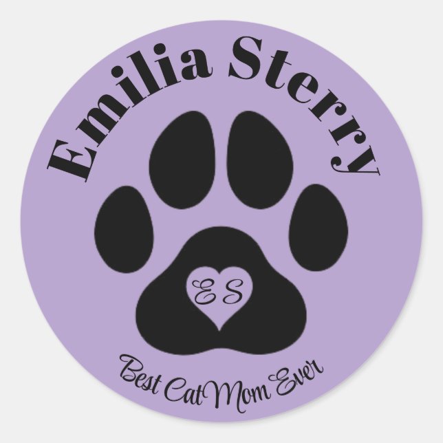 Stickers Nom Et Initiales Personnalisés Pour Les A (Devant)