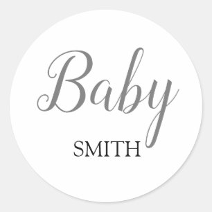Stickers Nom Personnalisé Baby Script