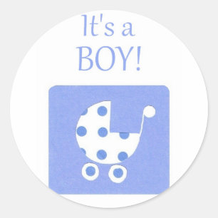 Stickers nouveaux Faire-part bébé garçon