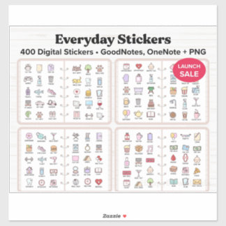Stickers numériques de la vie quotidienne