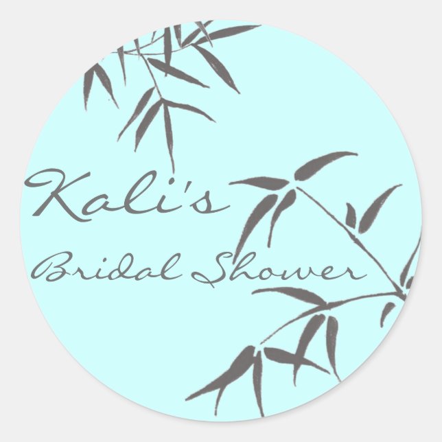 Stickers nuptiale en feuilles de bambou (Devant)