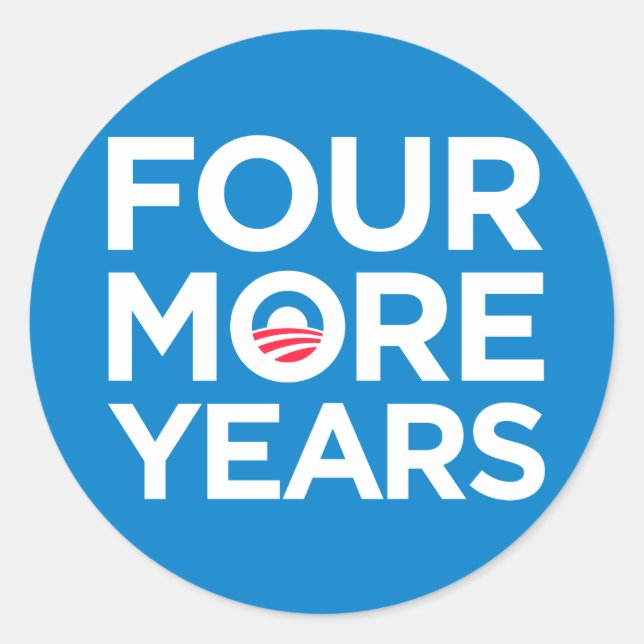 Stickers Obama encore quatre ans (Devant)