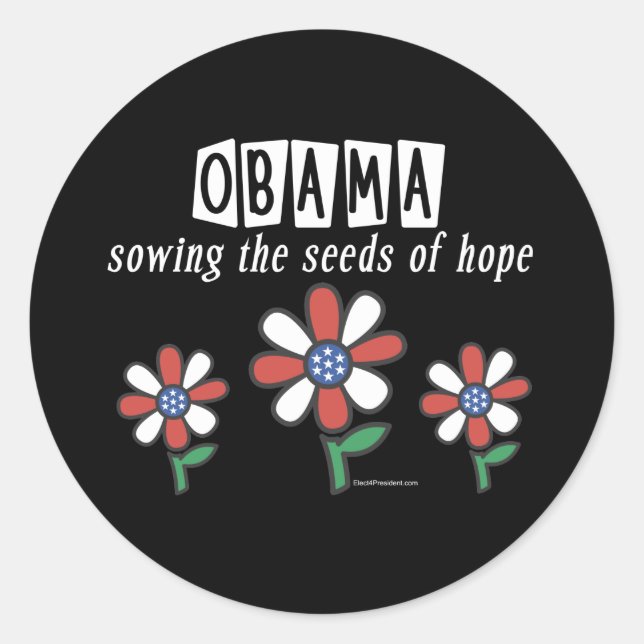 Stickers Obama Hope (Devant)