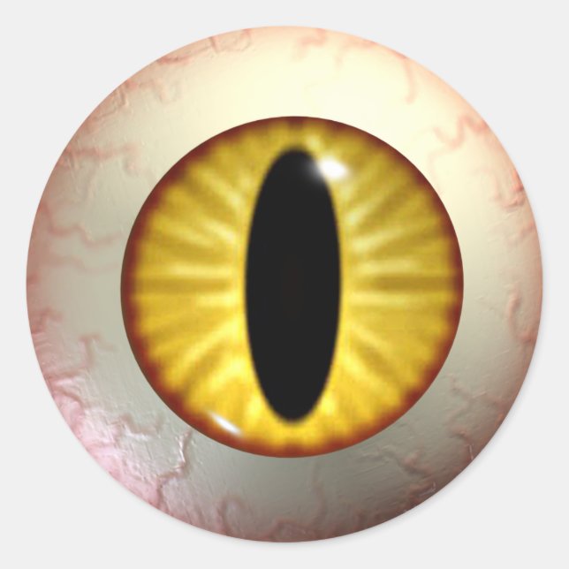 Stickers oeil aux diables jaunes (Devant)