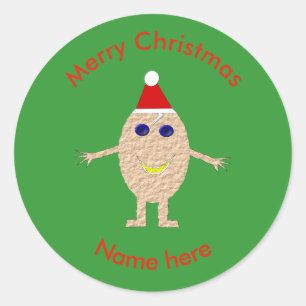 Stickers OEuf de Noël amusant