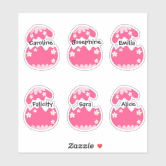 Stickers OEufs Pinky Personnalisés