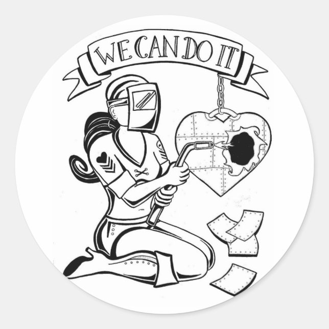 Stickers On peut le faire par Rebel Lady (Devant)