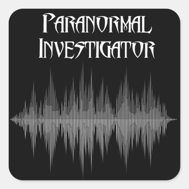 Stickers ondes sonores de l'enquêteur paranormal (Devant)