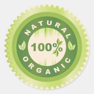 Stickers Or Produits Biologiques Naturels