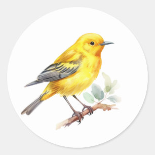 Stickers ornithologique à Paruline Jaune