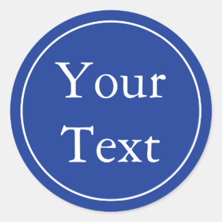 Stickers ou Étiquettes bleus et blancs avec texte
