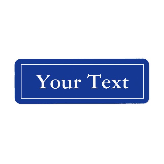 Stickers ou Étiquettes bleus et blancs avec texte  (Devant)