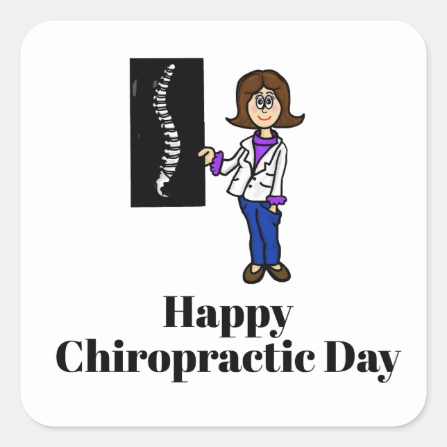 Stickers ou étiquettes de nom pour chiropraticienn (Devant)