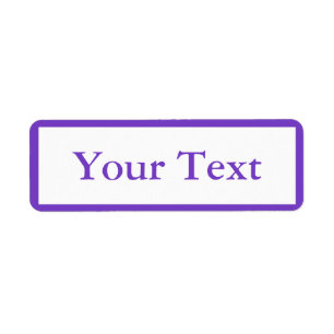 Stickers ou Étiquettes violets moyens avec texte p