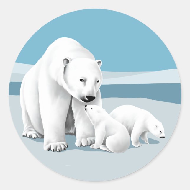 Stickers Ours Polaire (Devant)