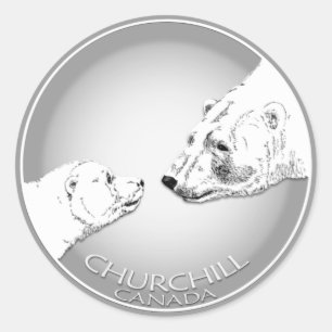 Stickers Ours Polaire Churchill Stickers Ours Cana