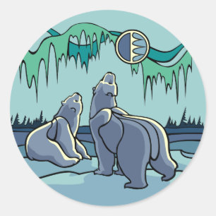 Stickers Ours Polaire Stickers Art Faune