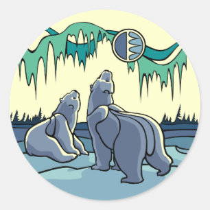 Stickers Ours Polaire Stickers Art Faune et Cadeau