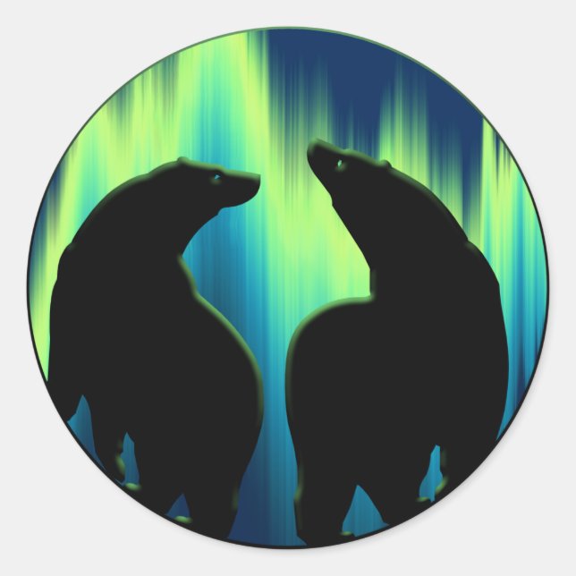 Stickers Ours Polaire Stickers Art Faune et Cadeau (Devant)