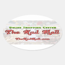 Stickers ovale du centre commercial Rad "VACANCES"