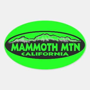 stickers ovale Mammoth Mountain California