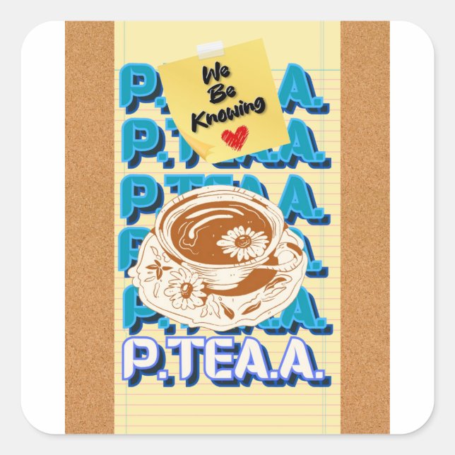 Stickers P-Tea-A (Devant)