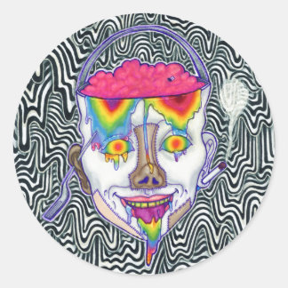 Stickers Pack "Drippy Trippy Buckethead" de 6