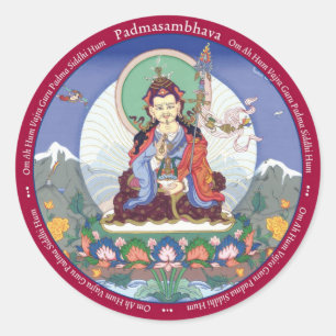 STICKERS Padmasambhava / Guru Rinpoché avec mantra