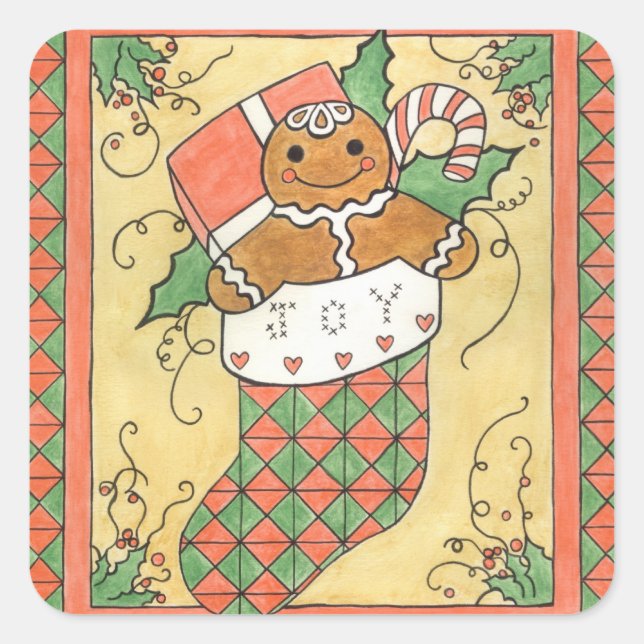 Stickers Pain d'épice de Noël (Devant)