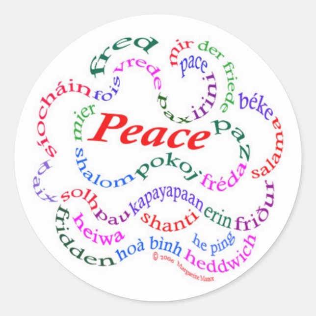 stickers Paix (Devant)