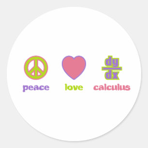 Stickers Paix, Amour & Calcul