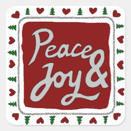 Stickers Paix & Joy Lettres Main
