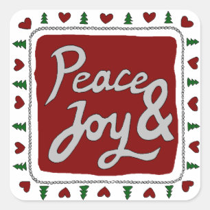Stickers Paix & Joy Lettres Main