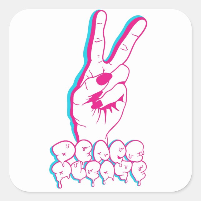 Stickers Paix S'Il Vous Plaît (Devant)