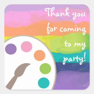 Stickers Palette d'Art - Arc-en-ciel