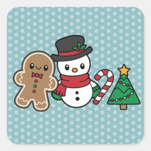 Stickers Pals à neige mignonne