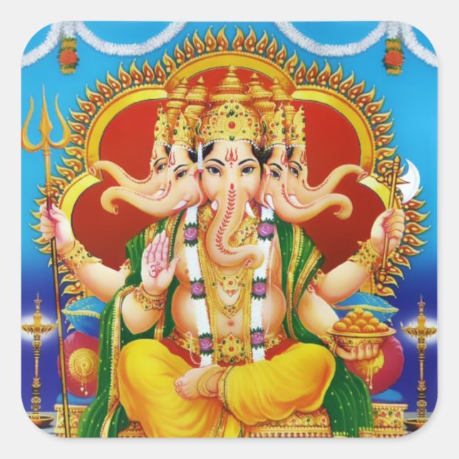 Stickers Panchamukhi Ganesha (Devant)