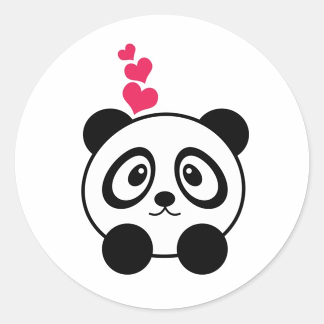 Stickers Panda Cute (Devant)