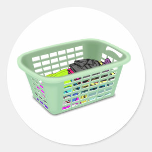 Stickers Panier de blanchisserie