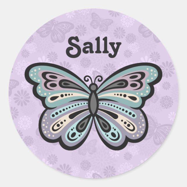 stickers papillon gras (Devant)